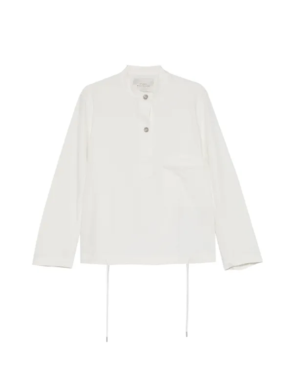 Studio Nicholson Button Pocket Top in White