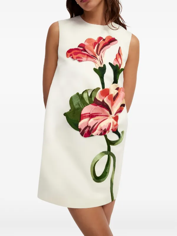 leo lin yvonne mini dress Yvonne Appliqu Floral Mini Dress from Spring Summer '25