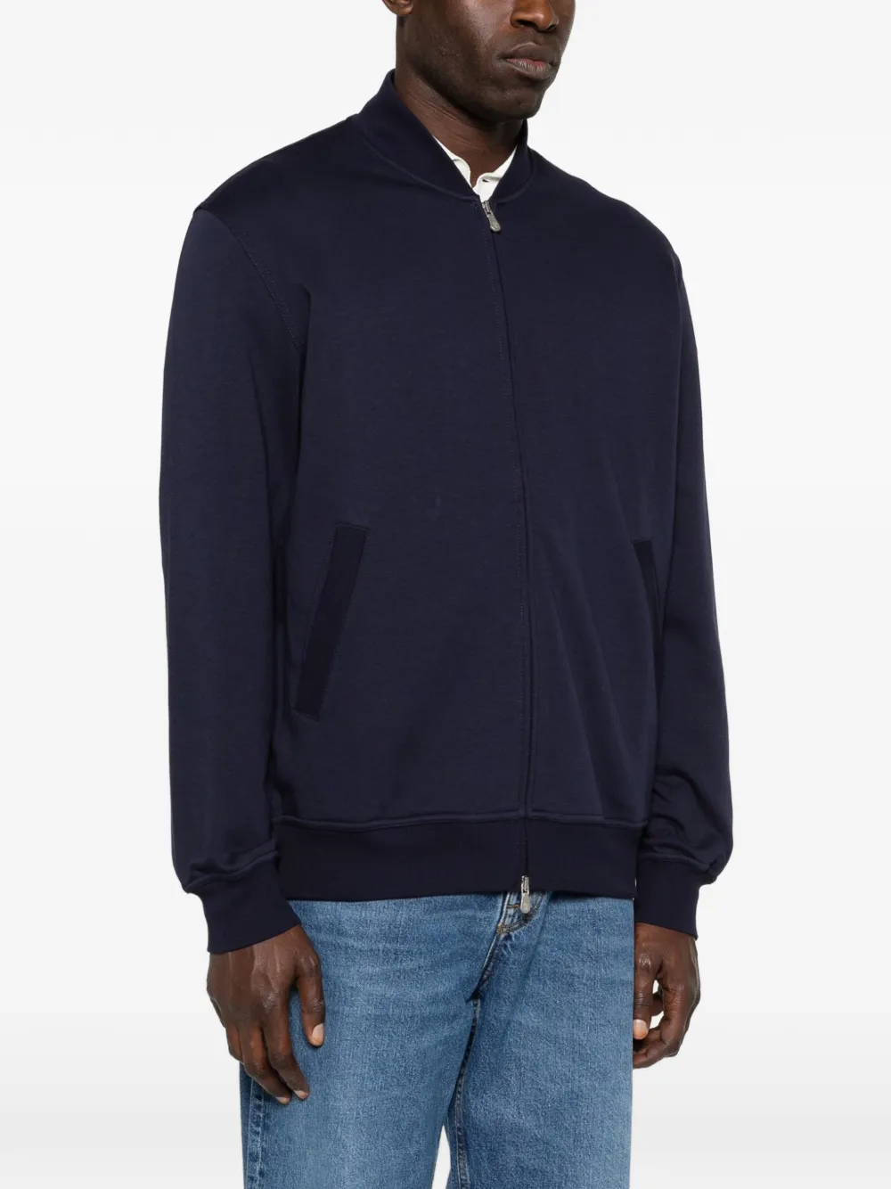  Brunello Cucinelli Zip Pockets Knitwear - Blue 