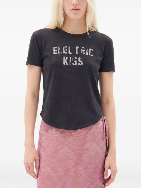 Ann Demeulemeester playera Floor Micro Electric Kiss