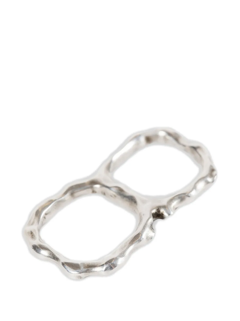  Ann Demeulemeester Lenja Thorn Double Ring - Silver 
