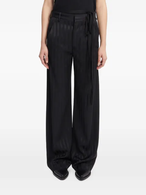 Ann Demeulemeester Anneke striped-satin trousers