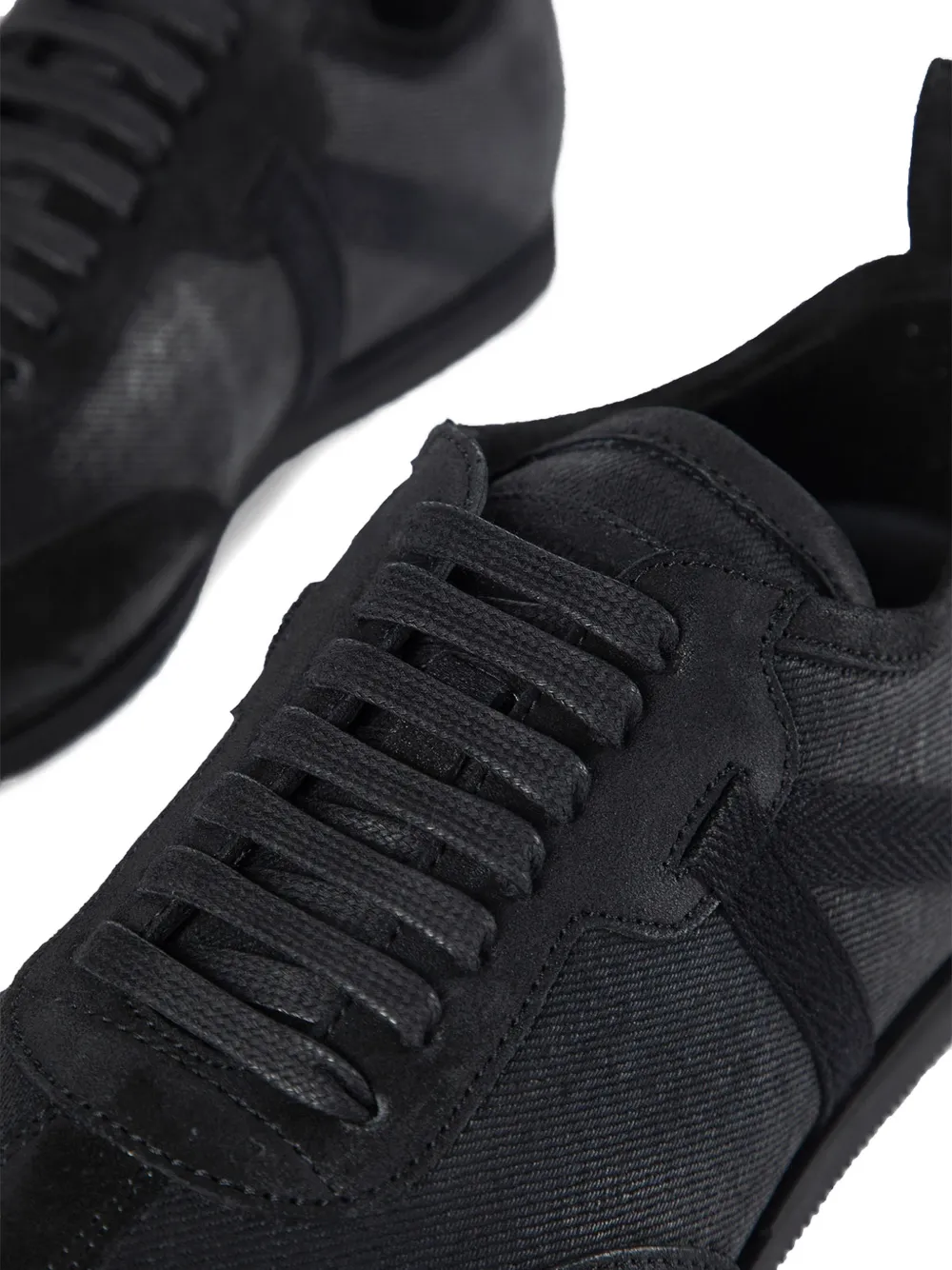 Ann Demeulemeester Siru Soft denim sneakers Zwart