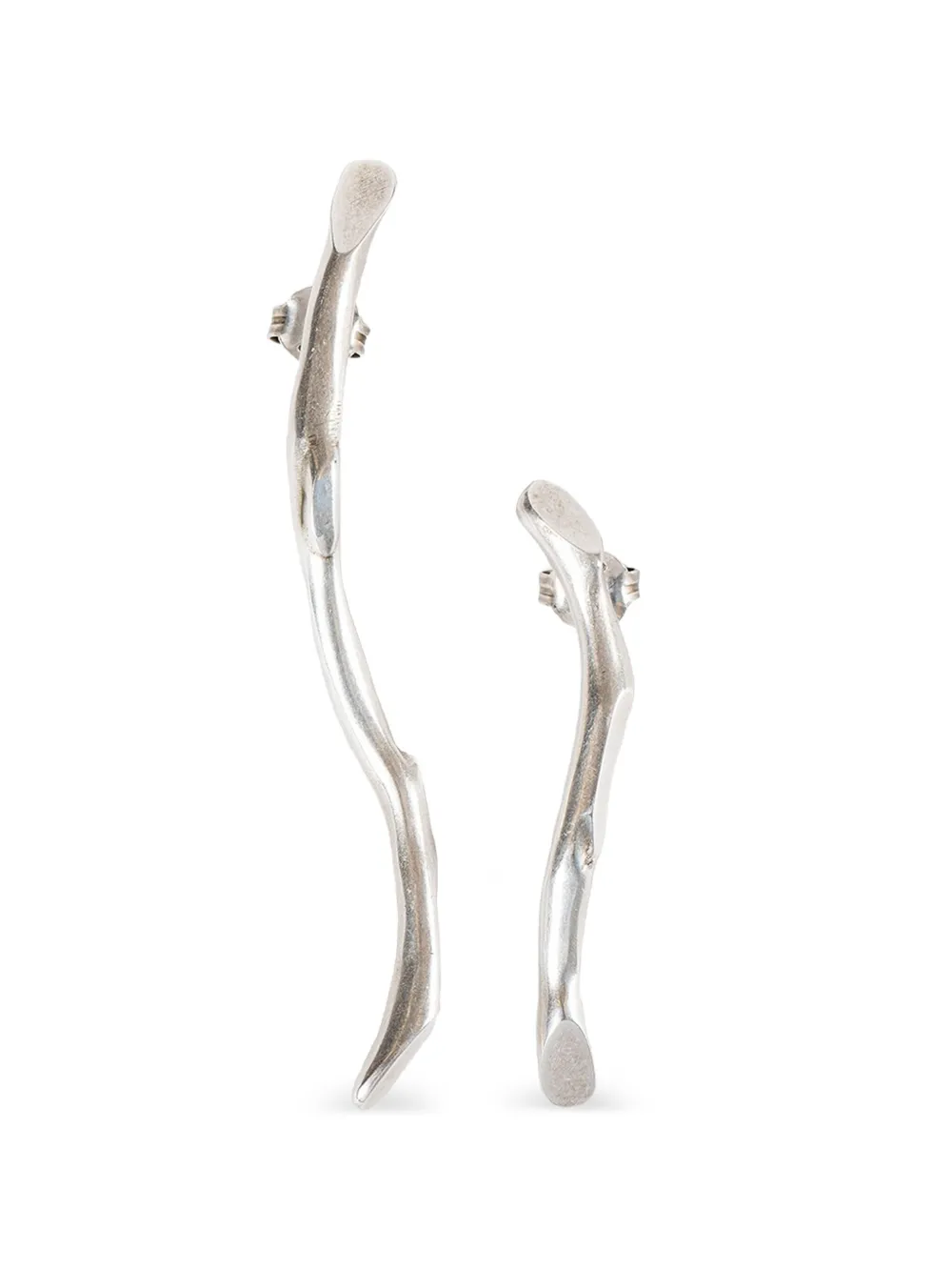 Ann Demeulemeester Usva branch drop earrings - Argento
