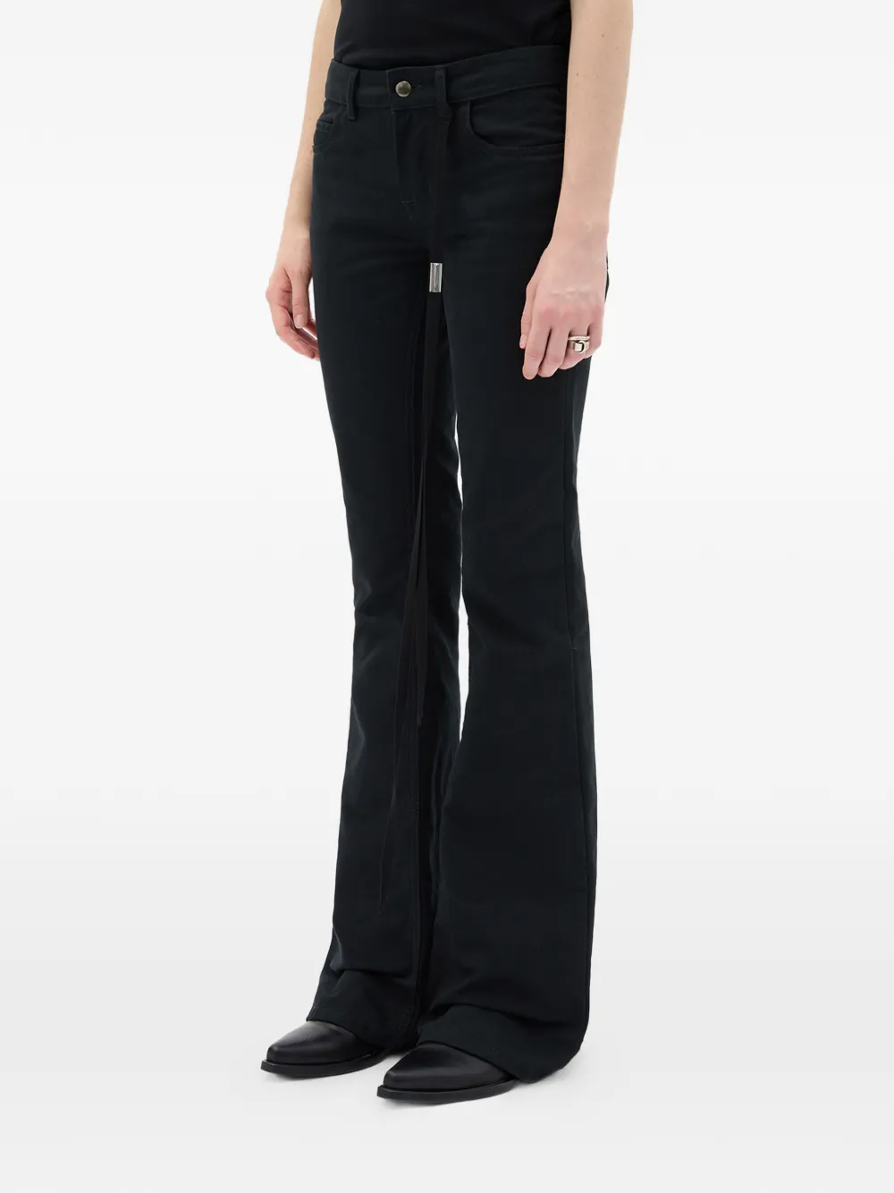  Ann Demeulemeester Xyla Slim-fit Bootcut Jeans - Black 