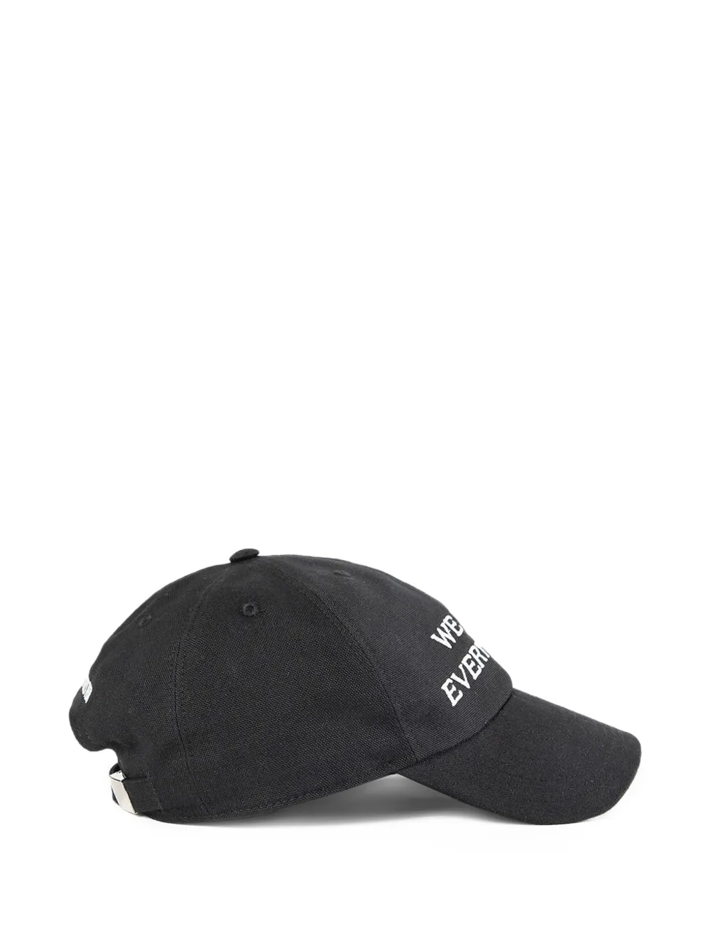  Ann Demeulemeester Heavy Cotton Canvas Hat - Black 