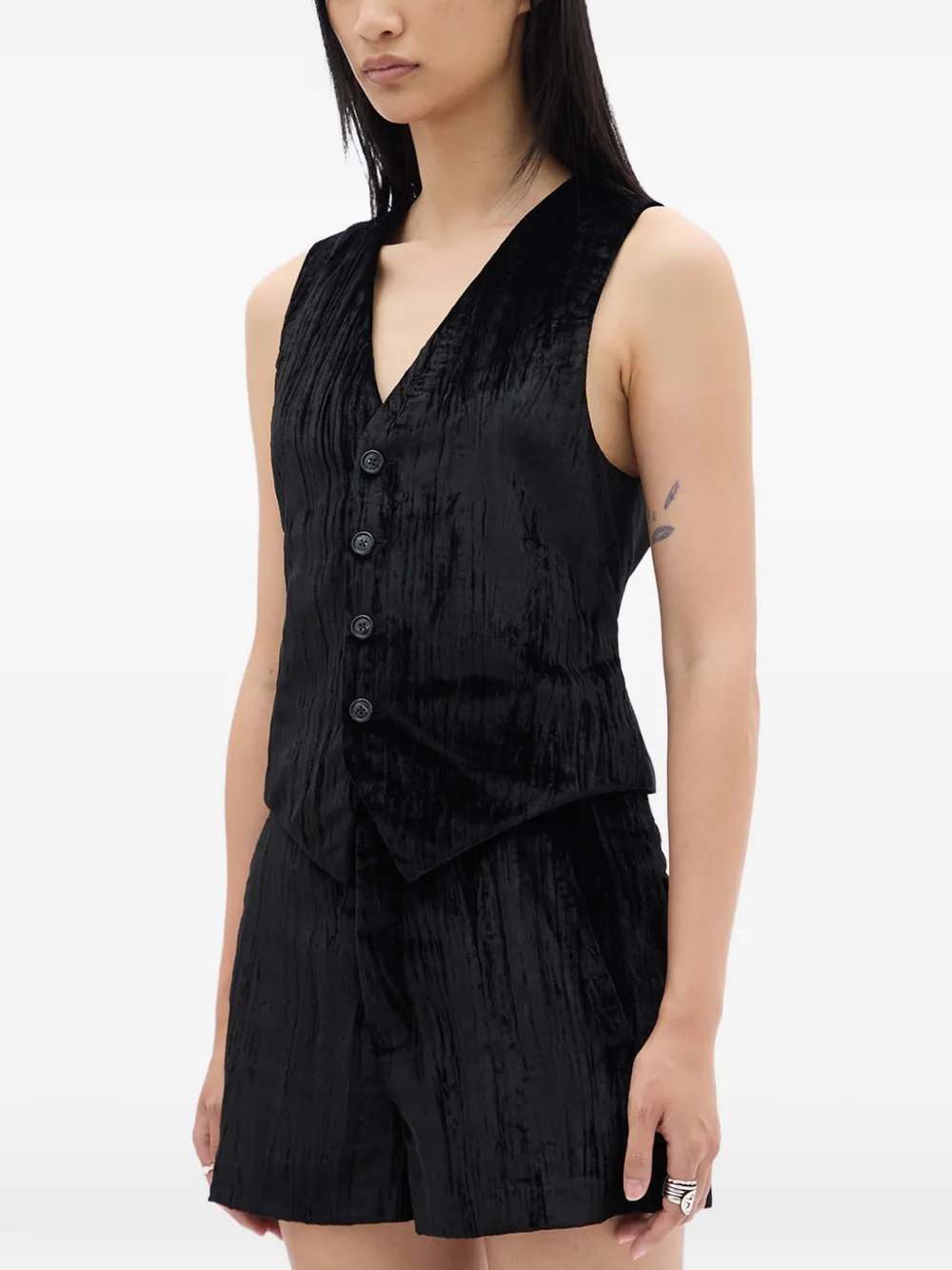  Ann Demeulemeester Stanse Classic Waistcoat - Black 