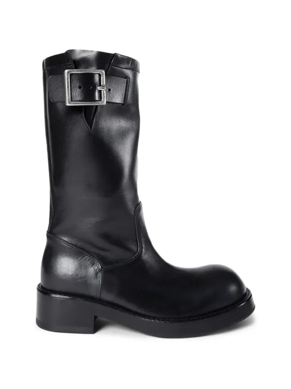 Ann Demeulemeester Neldor Biker Boots in Black