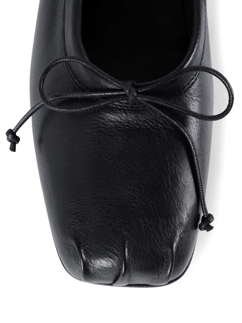 Ann Demeulemeester Paloma ribbon calfskin ballet flats Zwart