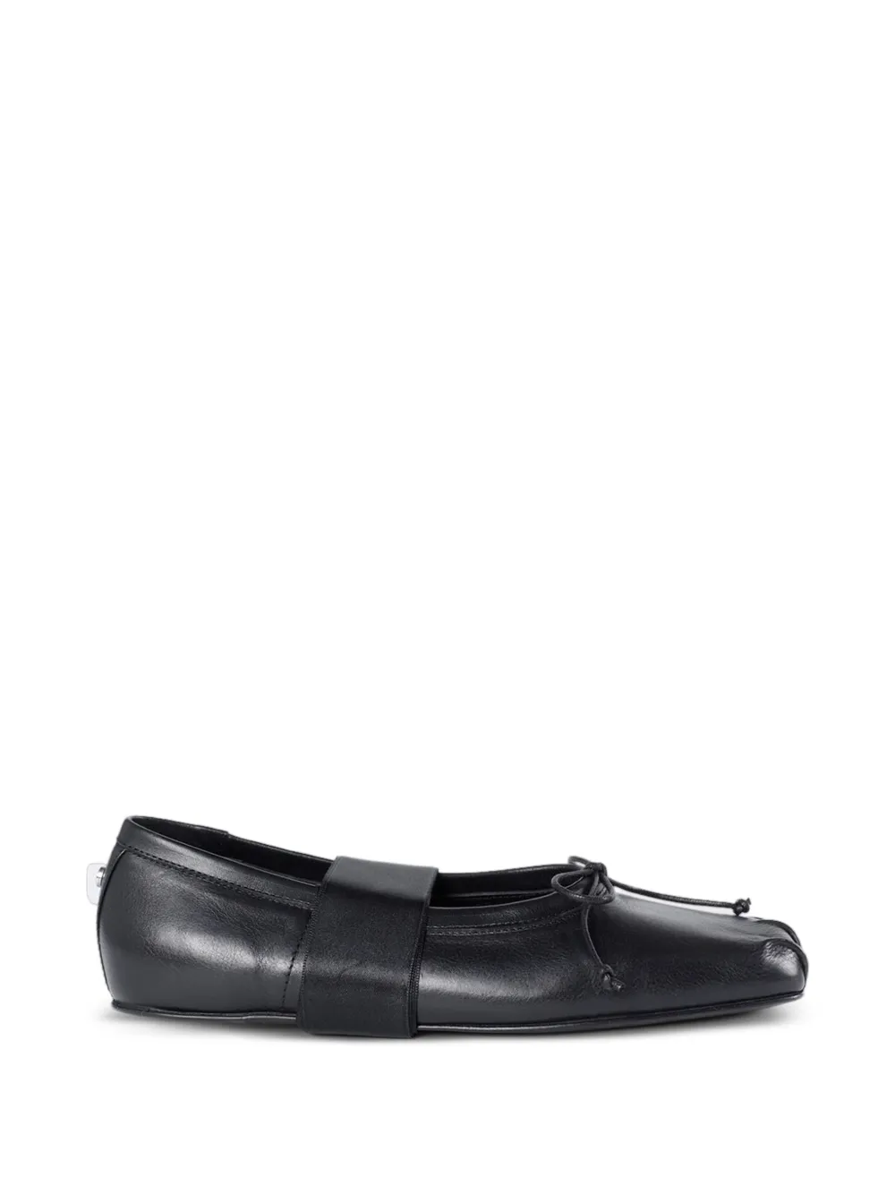 Ann Demeulemeester Paloma ribbon calfskin ballet flats - Nero