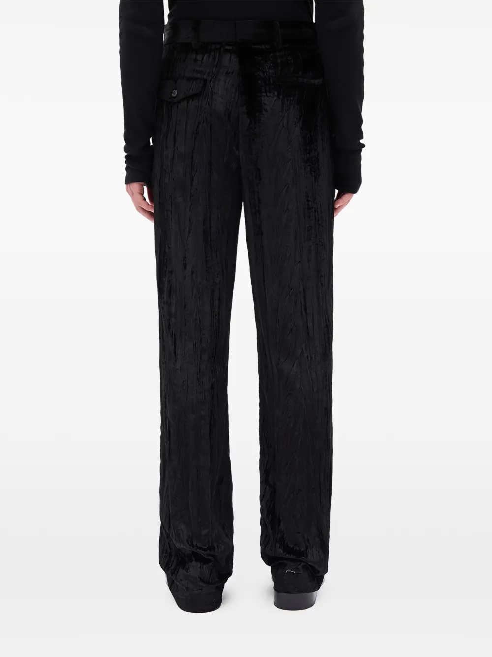 Ann Demeulemeester Ruimvallende broek Zwart