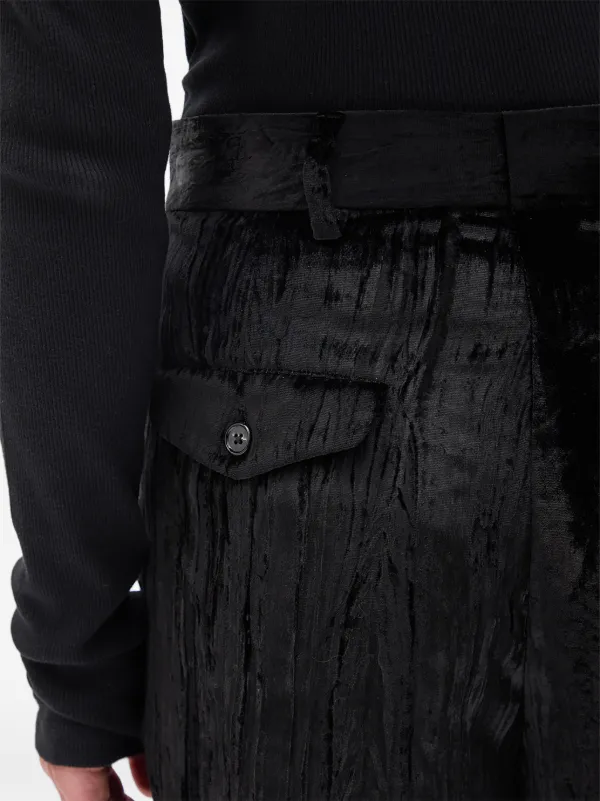 Ann Demeulemeester リラックスフィット パンツ | ブラック | FARFETCH JP