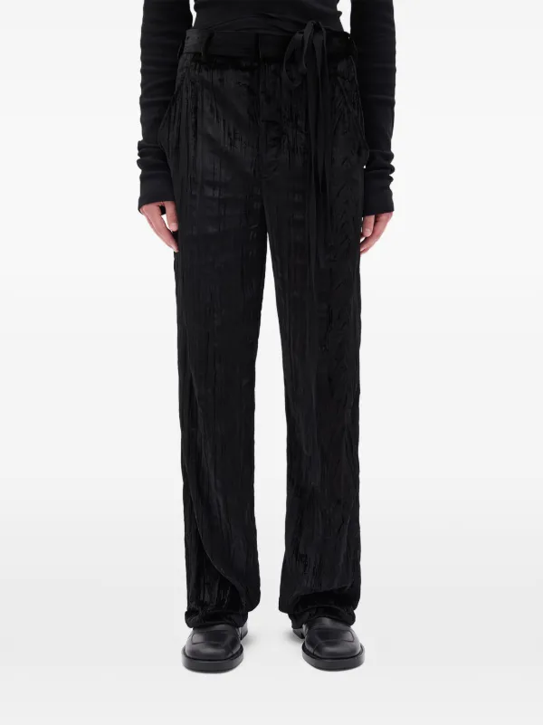 Ann Demeulemeester リラックスフィット パンツ | ブラック