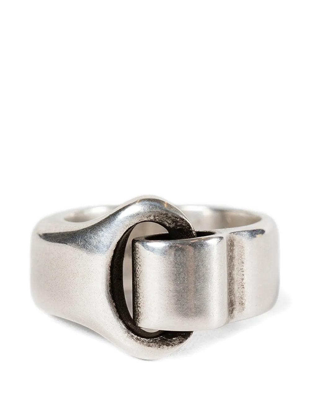 Ann Demeulemeester Une link ring - Argento