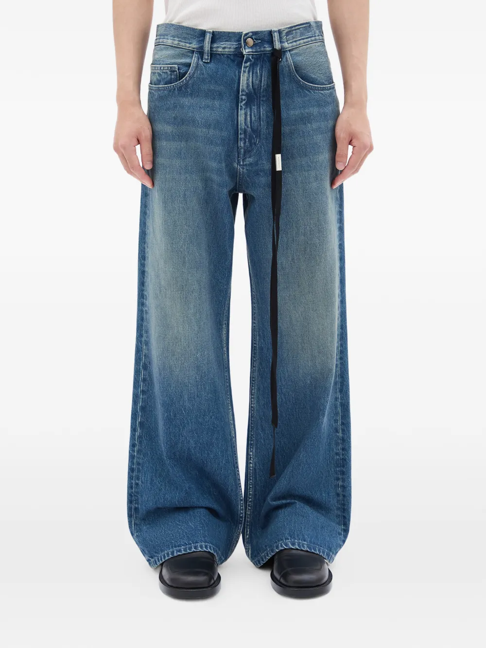 Ann Demeulemeester five-pocket flared jeans - Blu