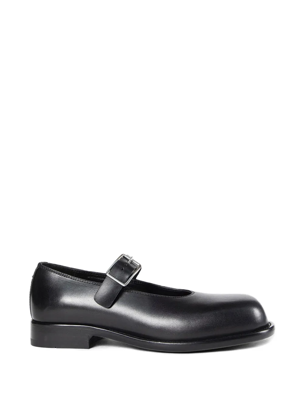 Ann Demeulemeester buckled leather loafers - Nero