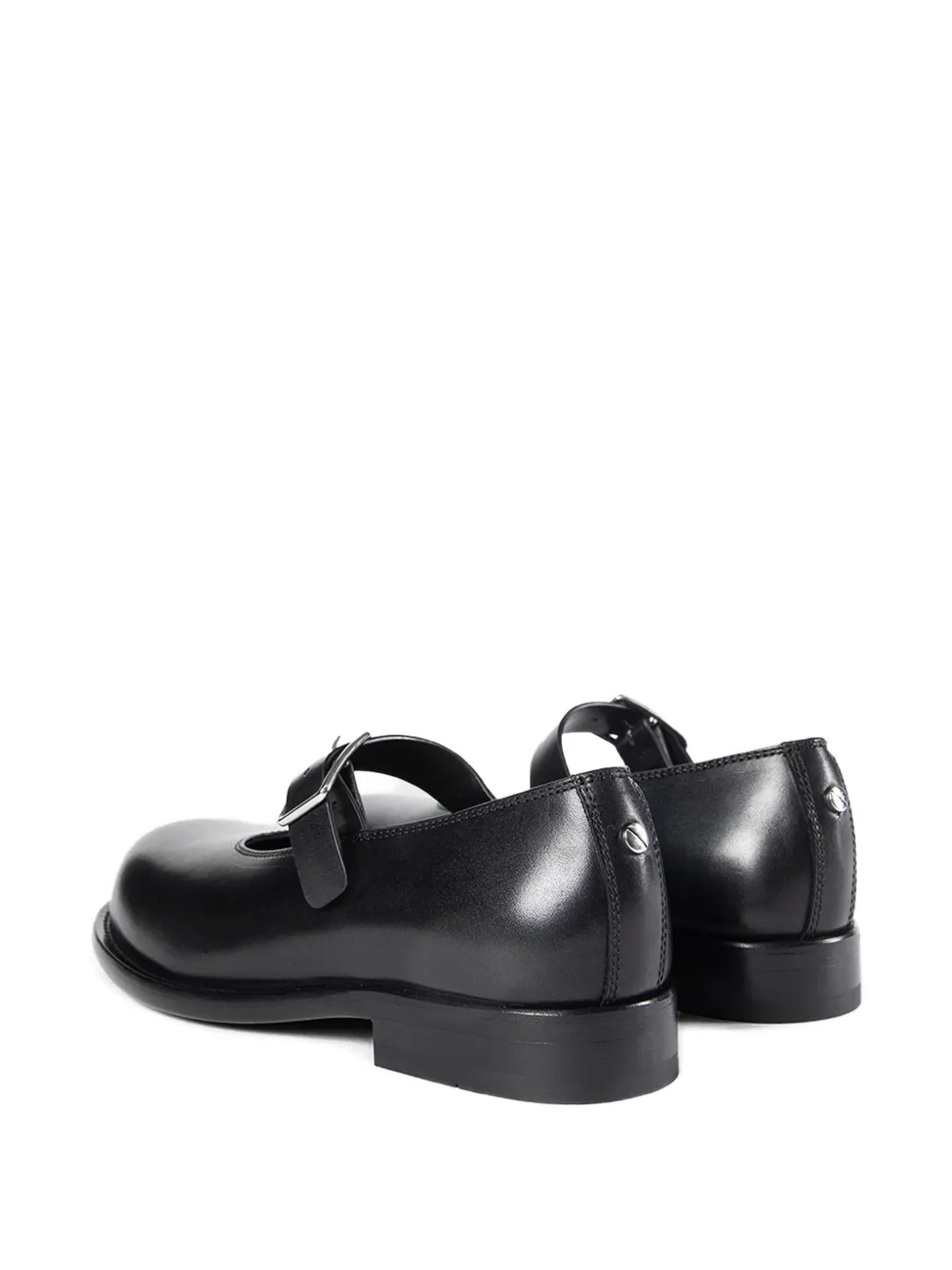 Ann Demeulemeester buckled leather loafers Zwart