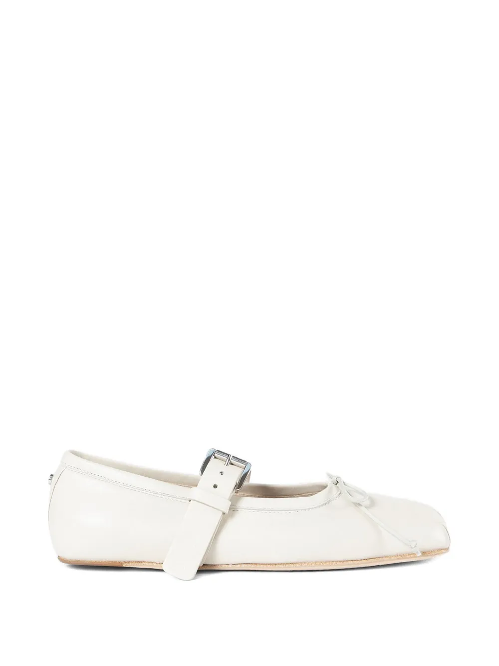 Ann Demeulemeester Zoey buckle ballerinas Wit