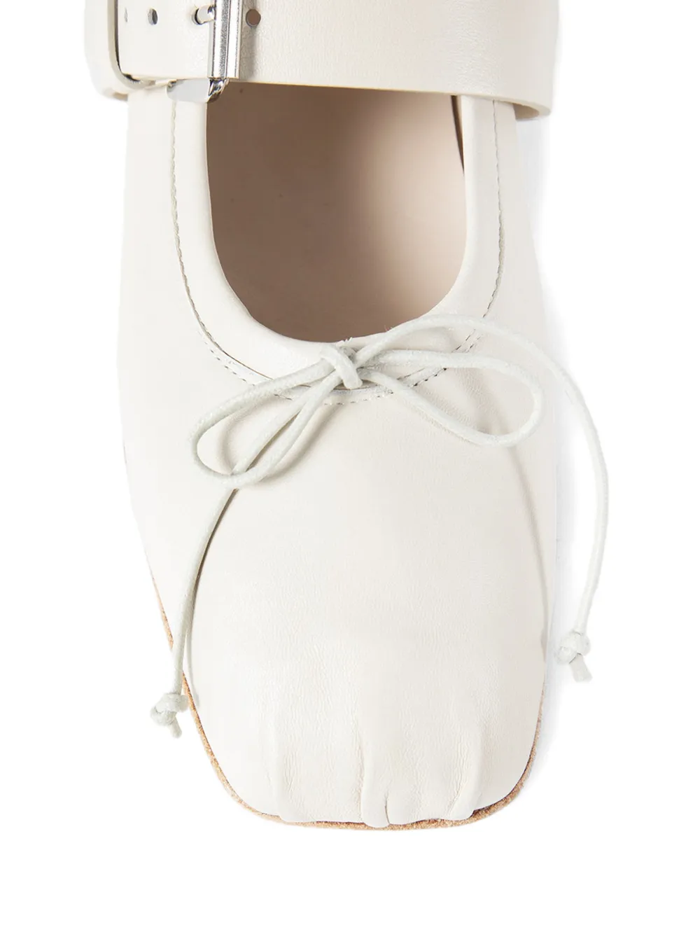 Ann Demeulemeester Zoey buckle ballerinas Wit