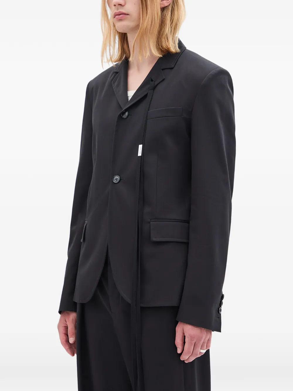 Ann Demeulemeester Button-up blazer Zwart
