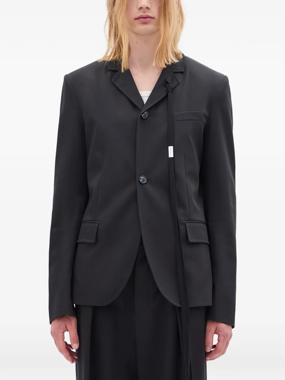  Ann Demeulemeester Button-up Blazer - Black 