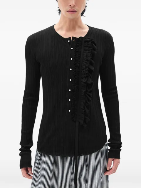 Ann Demeulemeester Maris ruffled long-sleeve top