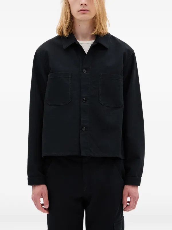 Ann Demeulemeester Boxy-fit Shirt Jacket in Black