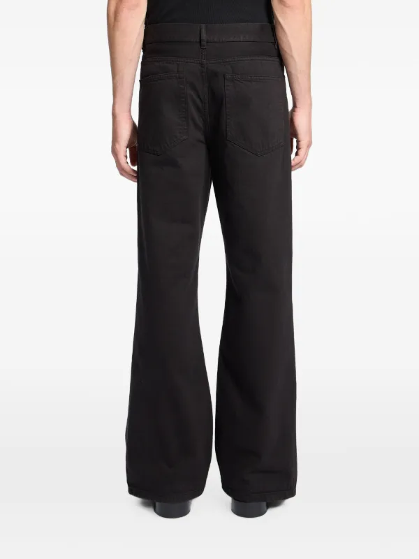 Ann Demeulemeester Modest フレアジーンズ | ブラック | FARFETCH JP