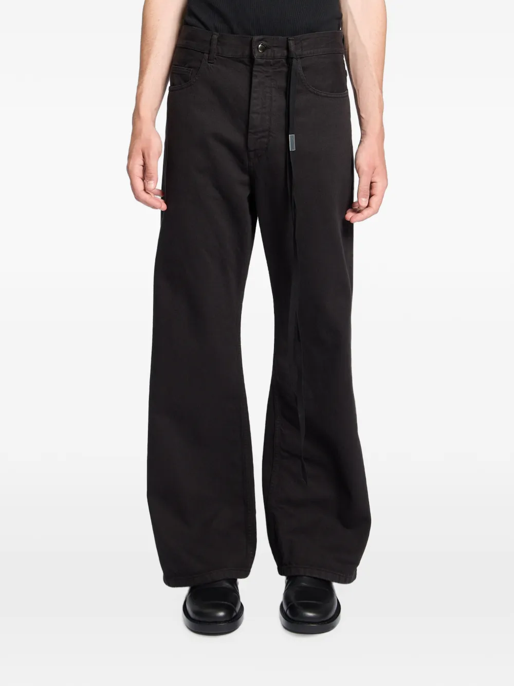 Ann Demeulemeester Modest five-pocket flared jeans - Nero