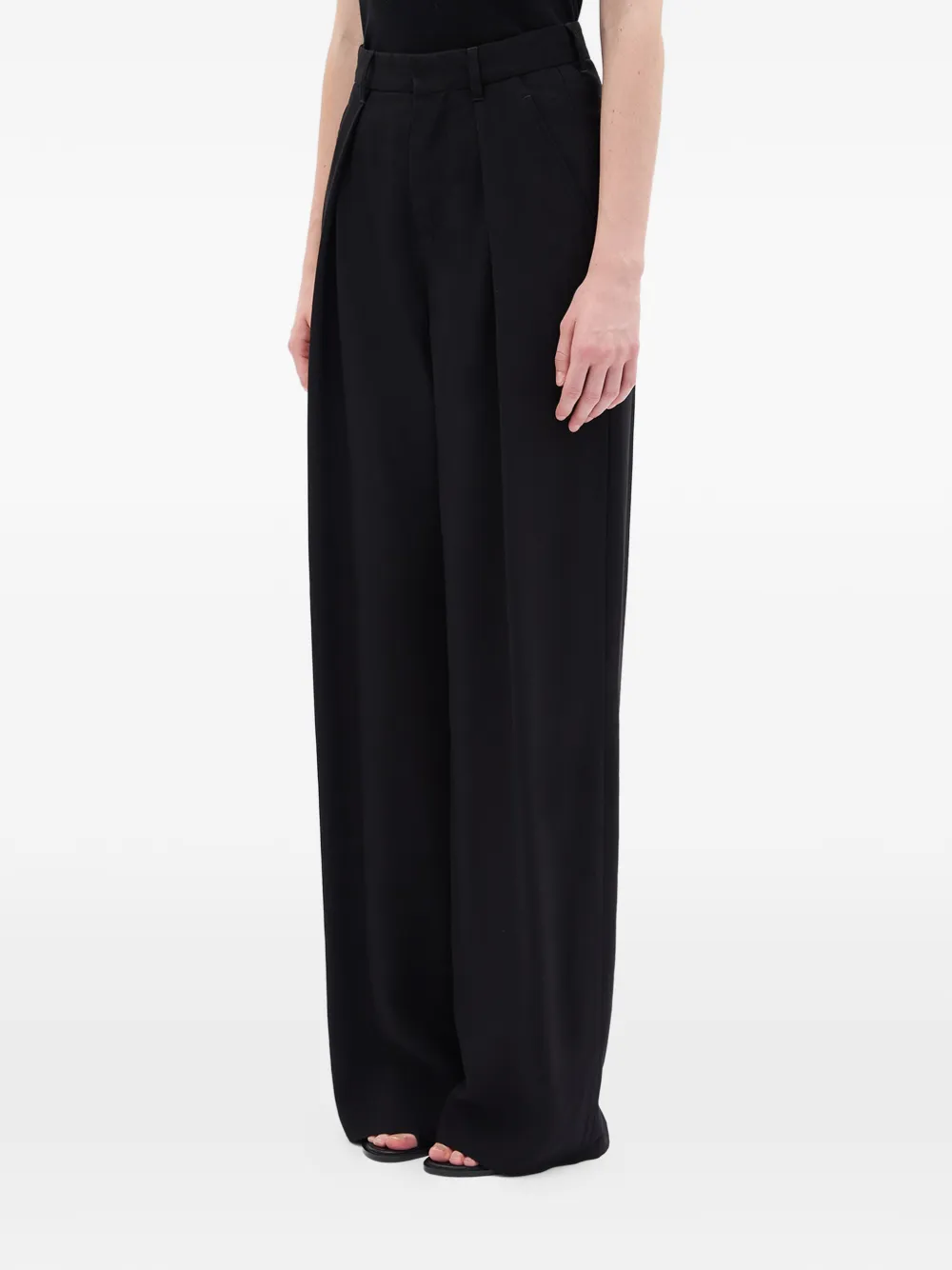  Ann Demeulemeester Nouk Wide-leg Trousers - Black 