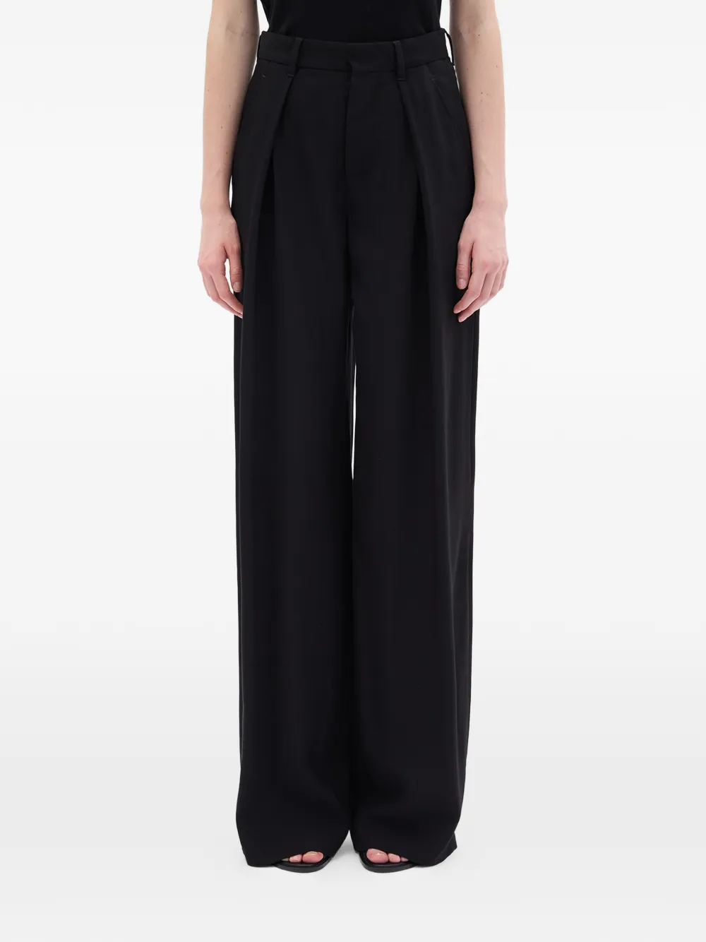 Ann Demeulemeester Nouk Wide-leg Trousers In Black