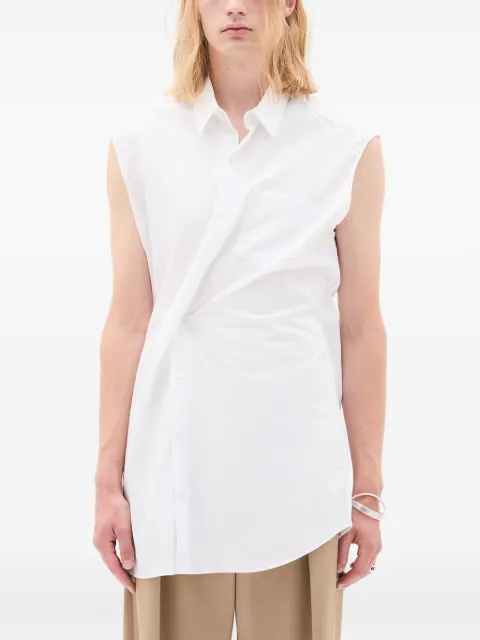 Ann Demeulemeester ærmeløs Dorian skjorte