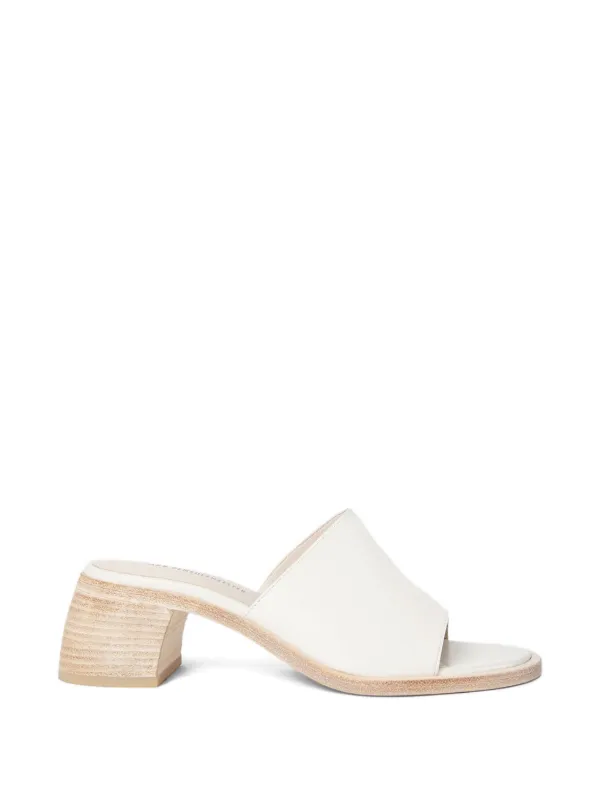 Ann Demeulemeester Lyra Smooth Nappa Leather Sandals in White