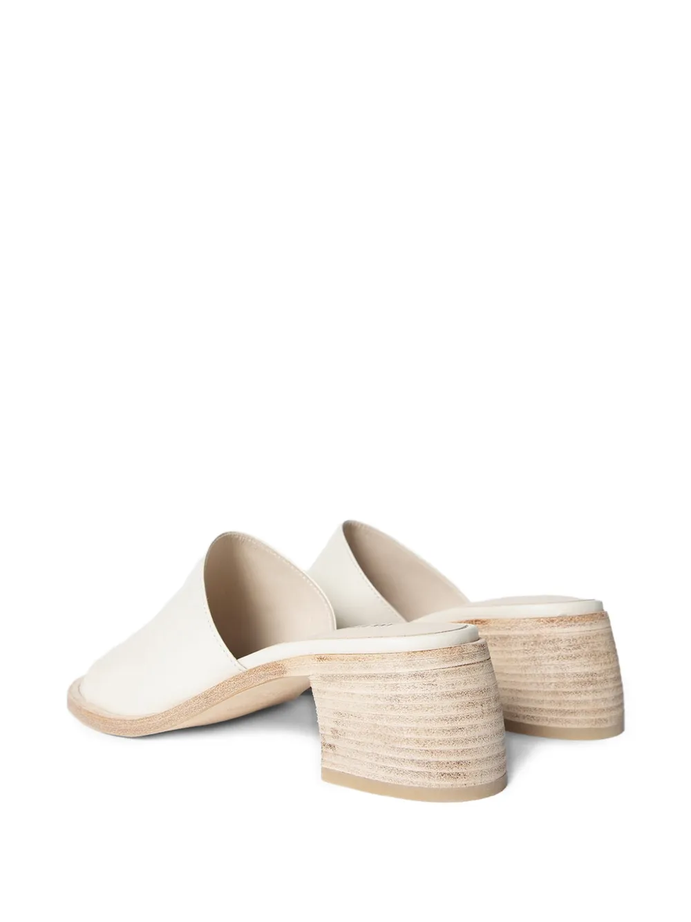 Ann Demeulemeester Lyra Smooth Nappa Leather Sandals in White, view 3