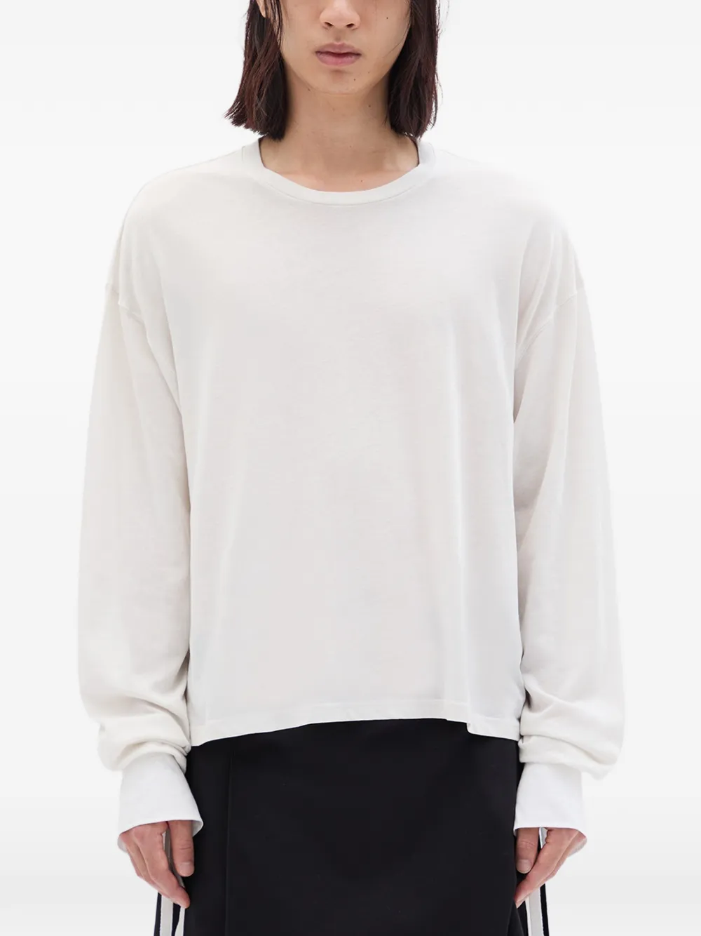 Ann Demeulemeester Emiliuis long-sleeve T-shirt - Bianco