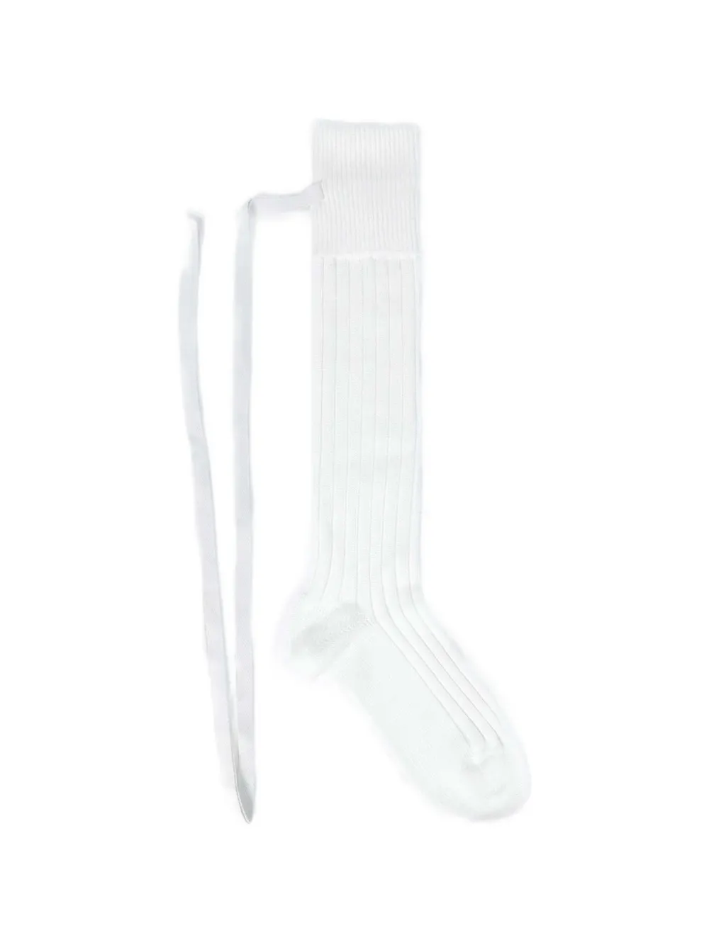 Ann Demeulemeester Jost Ribbed Socks In White