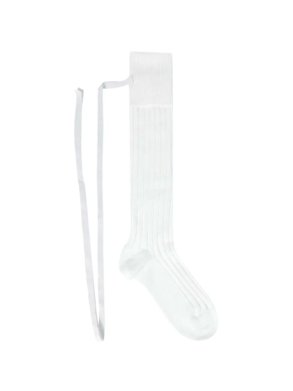 Ann Demeulemeester Jost ribbed socks - Bianco