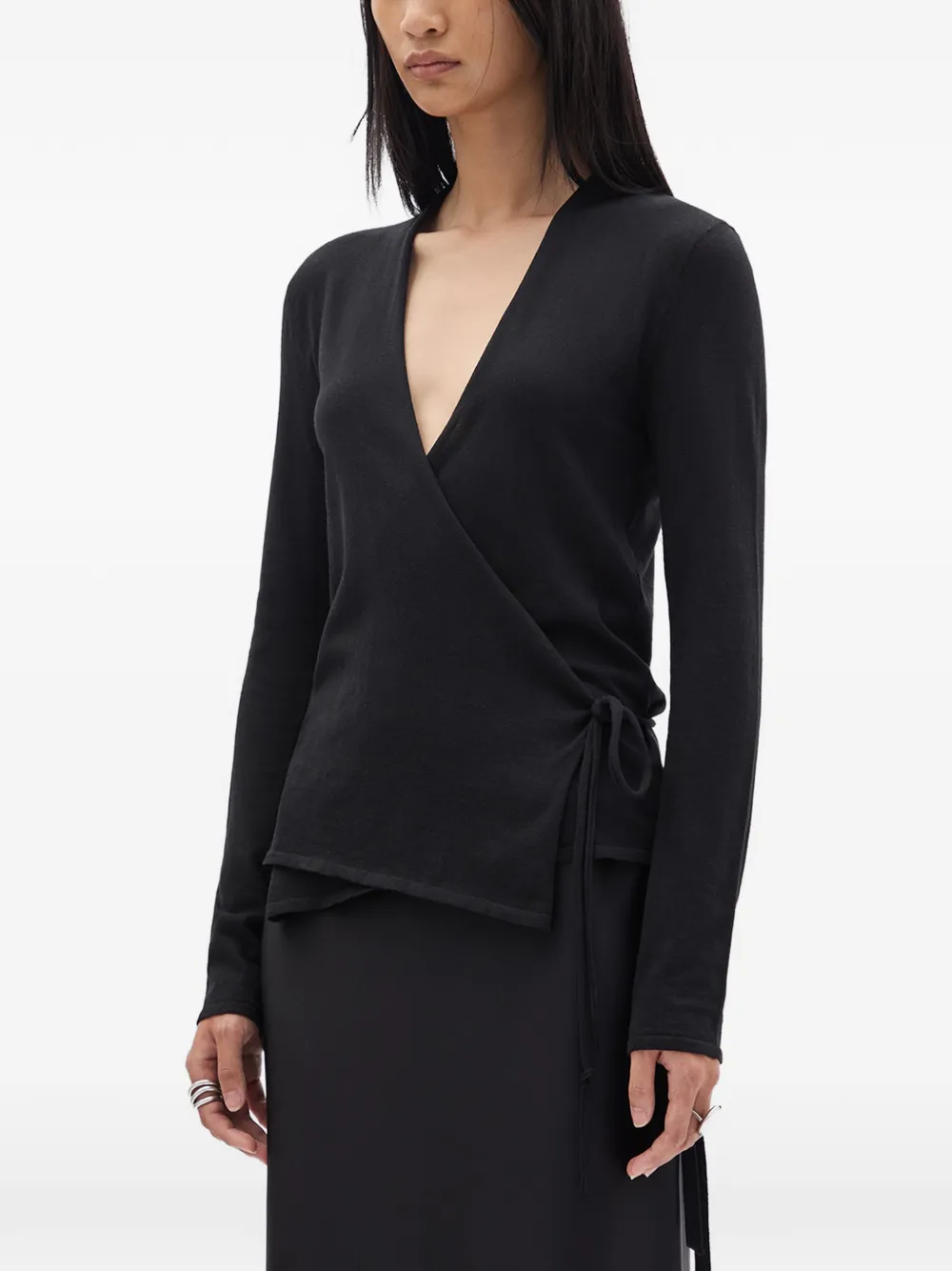  Ann Demeulemeester V-neck Cardigan - Black 