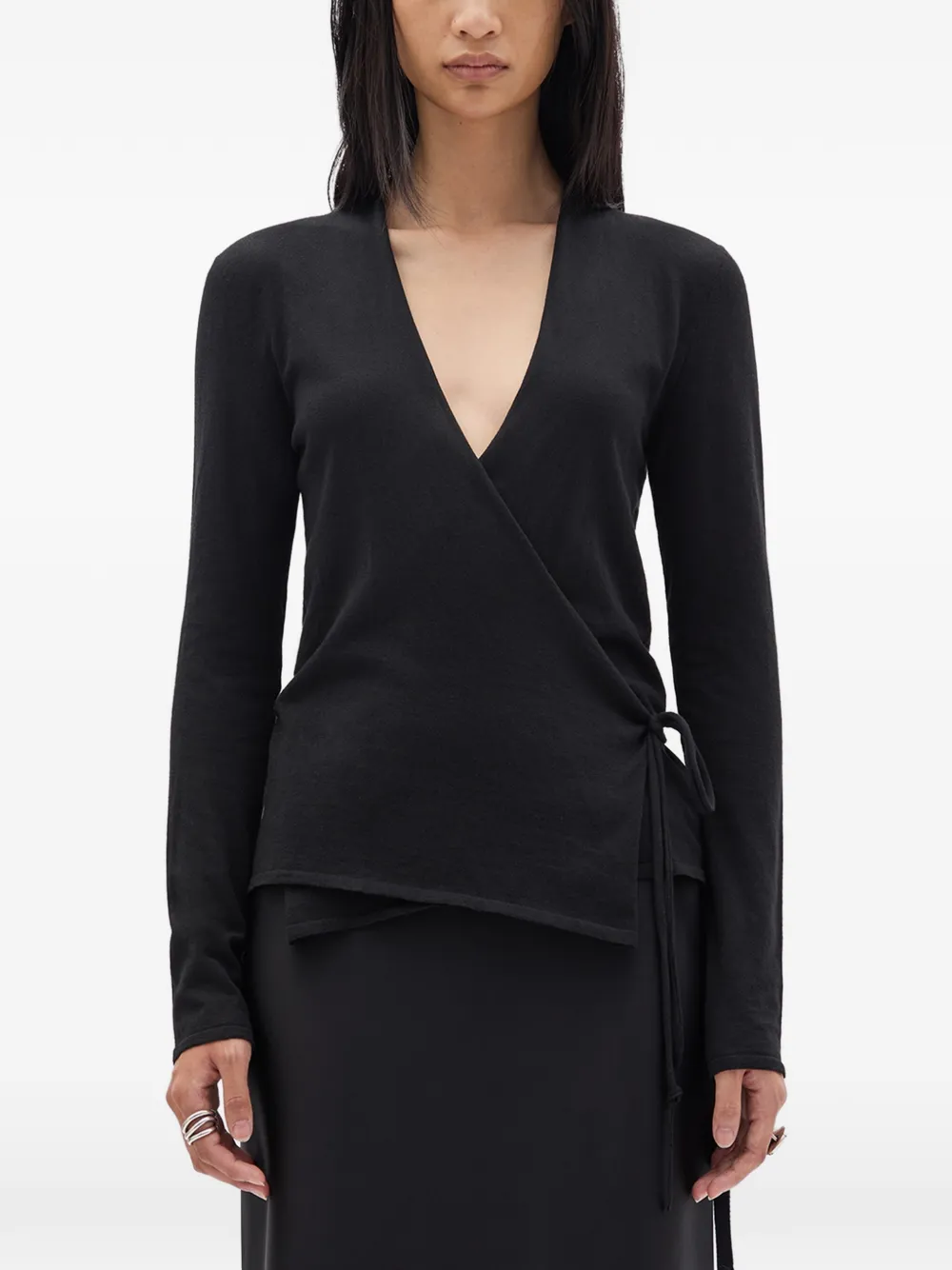 Ann Demeulemeester V-neck cardigan - Nero