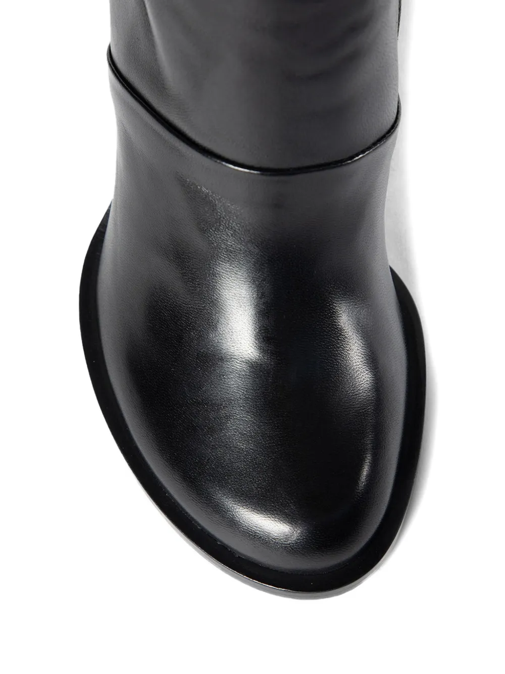 Ann Demeulemeester Melynappa plonge leather pumps Zwart