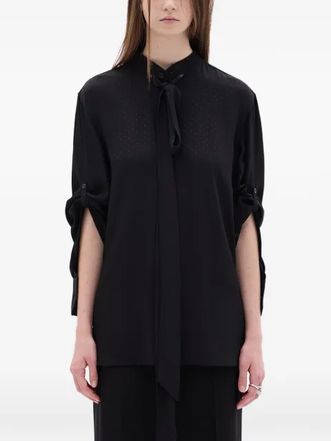 Ann Demeulemeester Dien 花结系带领衬衫