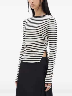 ANN DEMEULEMEESTER シルク　ストライプ タンクトップ 34 Ann Demeulemeester Tops for Women Online – Farfetch