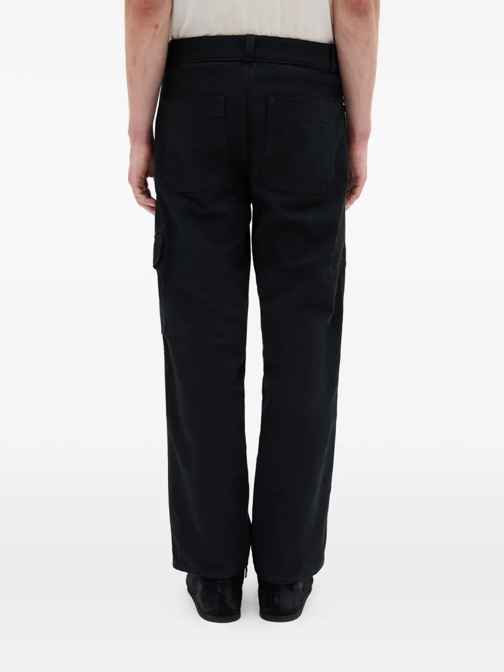 Ann Demeulemeester Vito cargo canvas broek Zwart