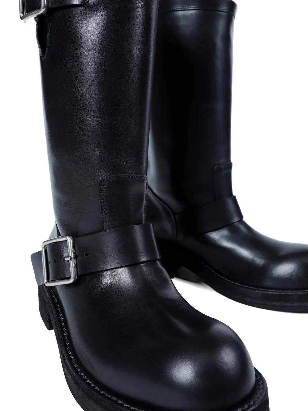 Ann Demeulemeester Sarith bikerlaarzen met gesp Zwart