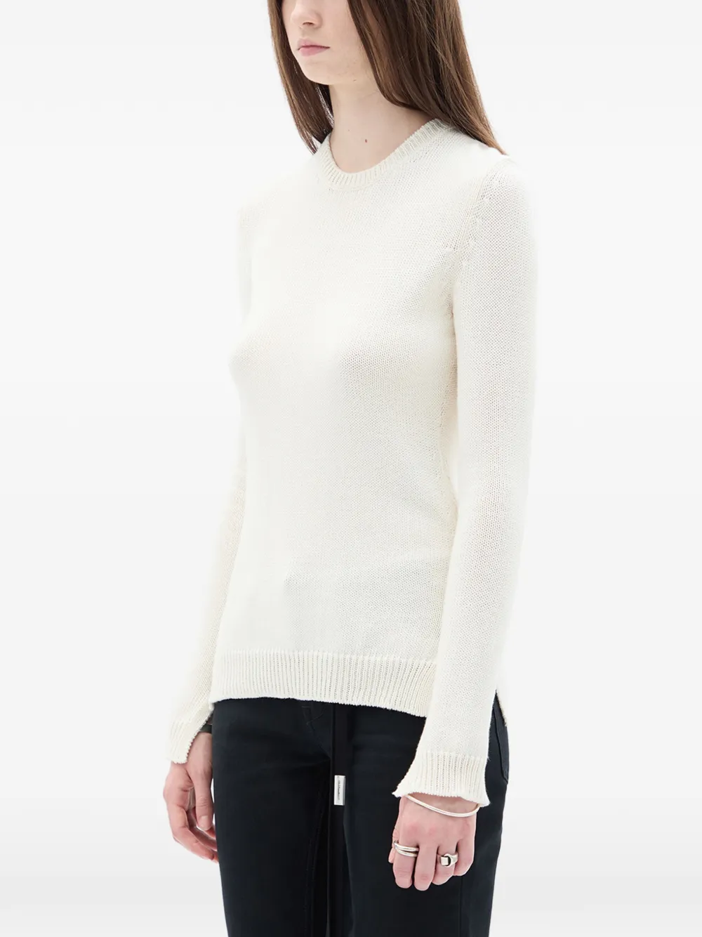  Ann Demeulemeester Weja Open-back Sweater - Neutrals 