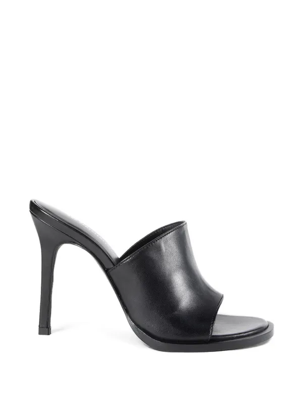 Ann Demeulemeester Ziya Nappa Leather Sandals in Black