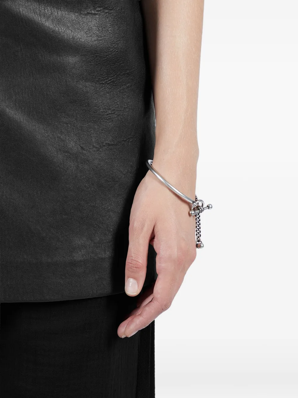Ann Demeulemeester Doa chain bracelet - Argento