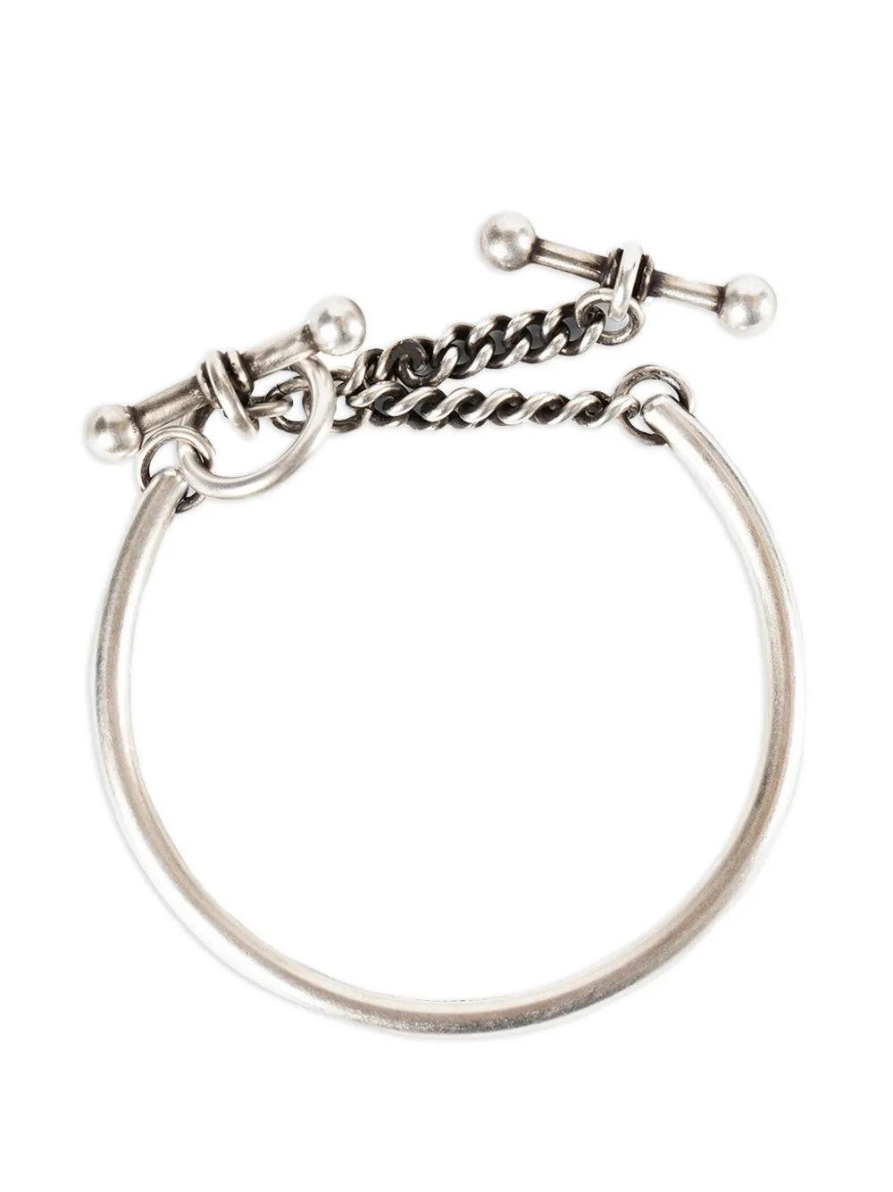Ann Demeulemeester Doa chain bracelet - Argento
