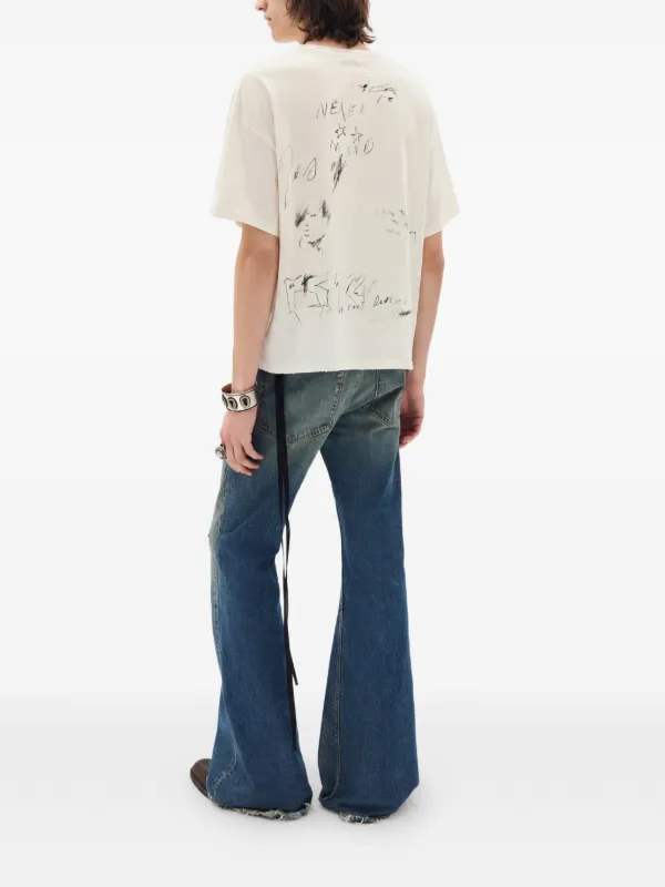 Ann Demeulemeester Lu relaxed-fit Graphic T-shirt | Neutrals