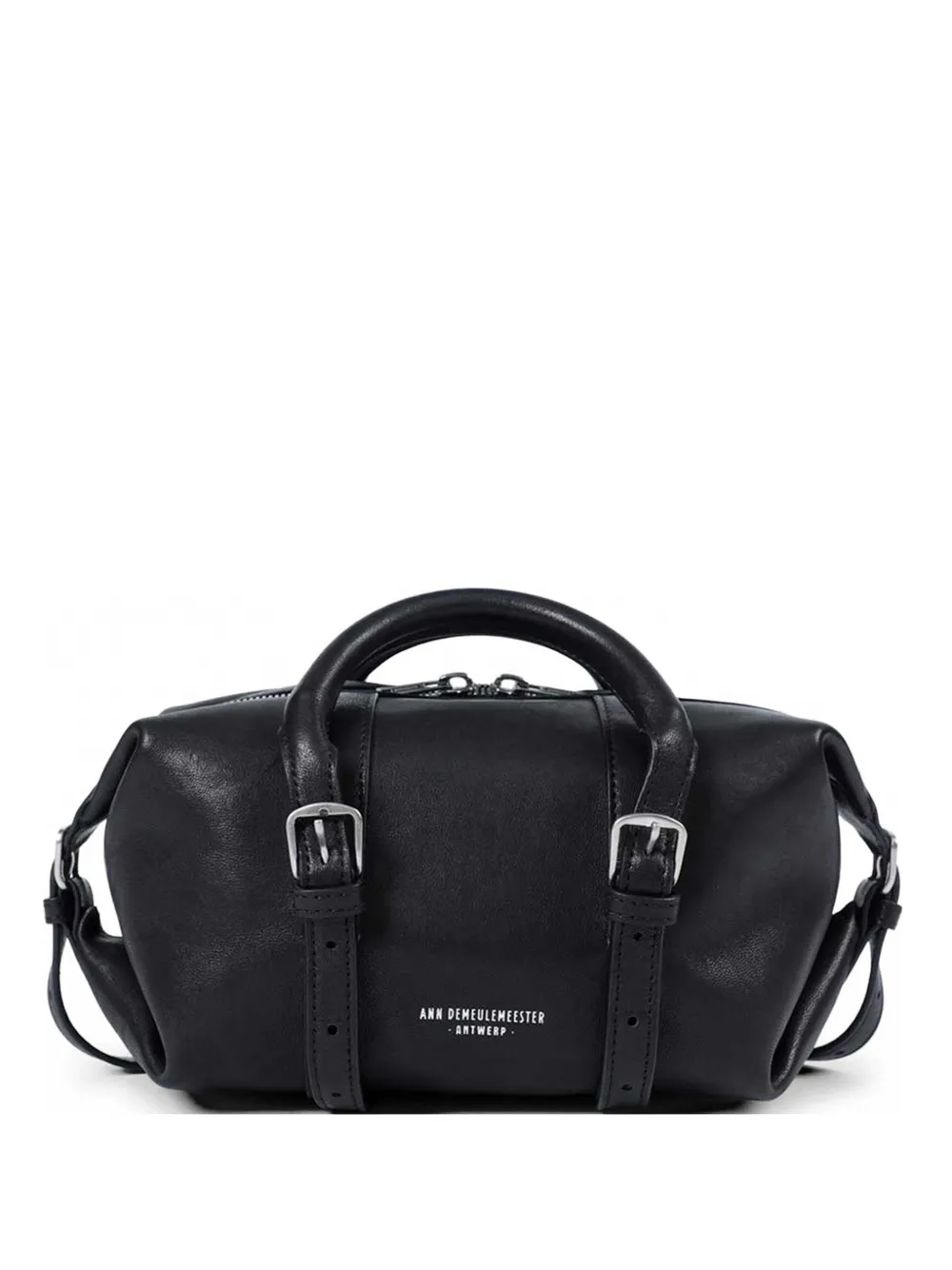 Ann Demeulemeester small Terra buckle tote bag - Nero